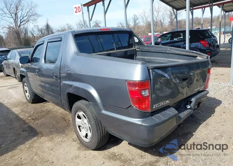 2011 Honda Ridgeline Rt из США, поврежденный, VIN 5FPYK1F26BB453191